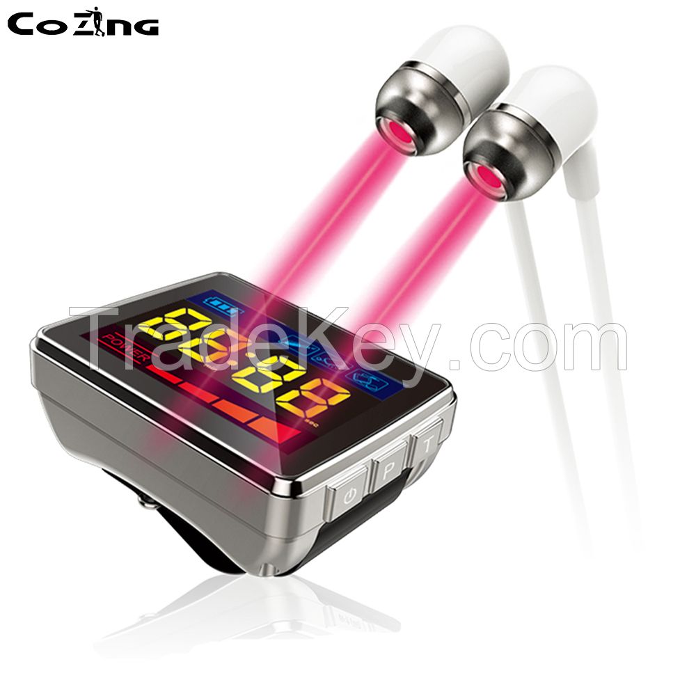 Four Color 650 nm Medial Cold Laser Theray Watch COZING-WS11D