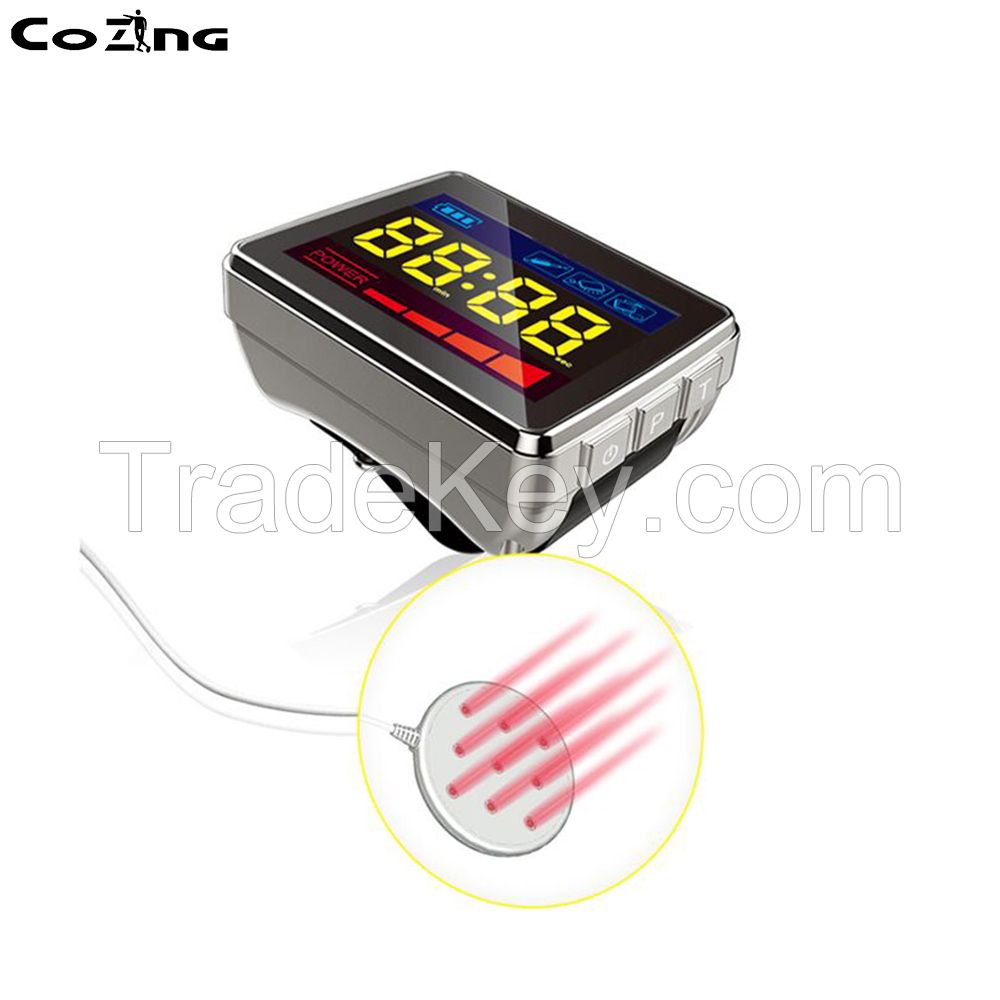 Four Color 650 nm Medial Cold Laser Theray Watch COZING-WS11D