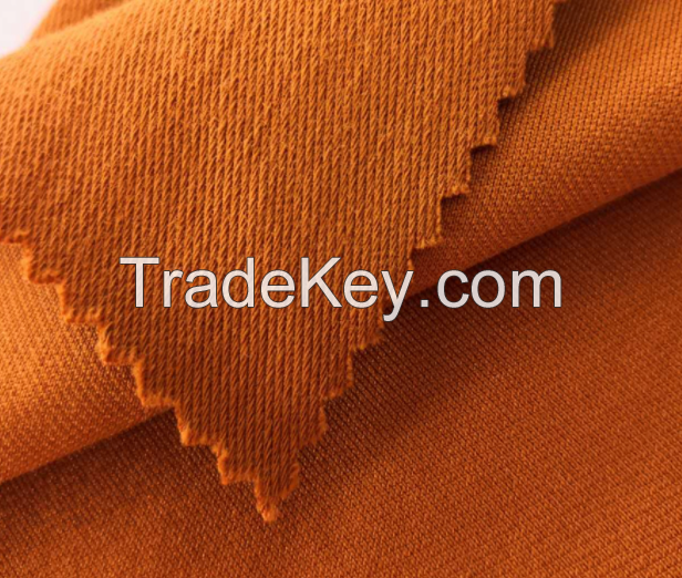 CT cotton poly spandex twill jersey knitted fabric for garment for trouser