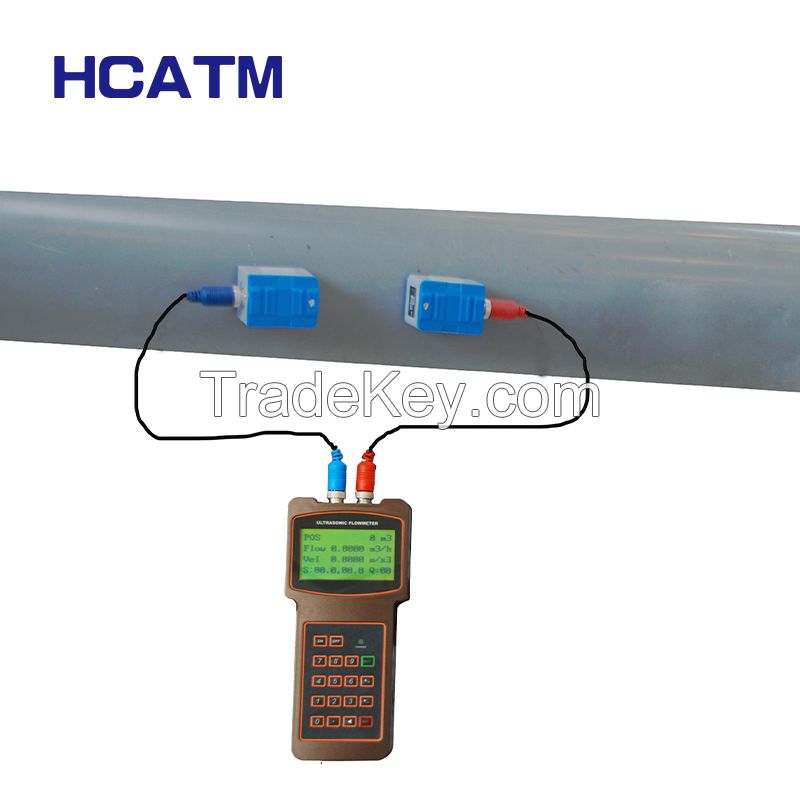 Easy installation Hand Held Ultrasonic Mini Water Oil Flow Meter GMF200-H