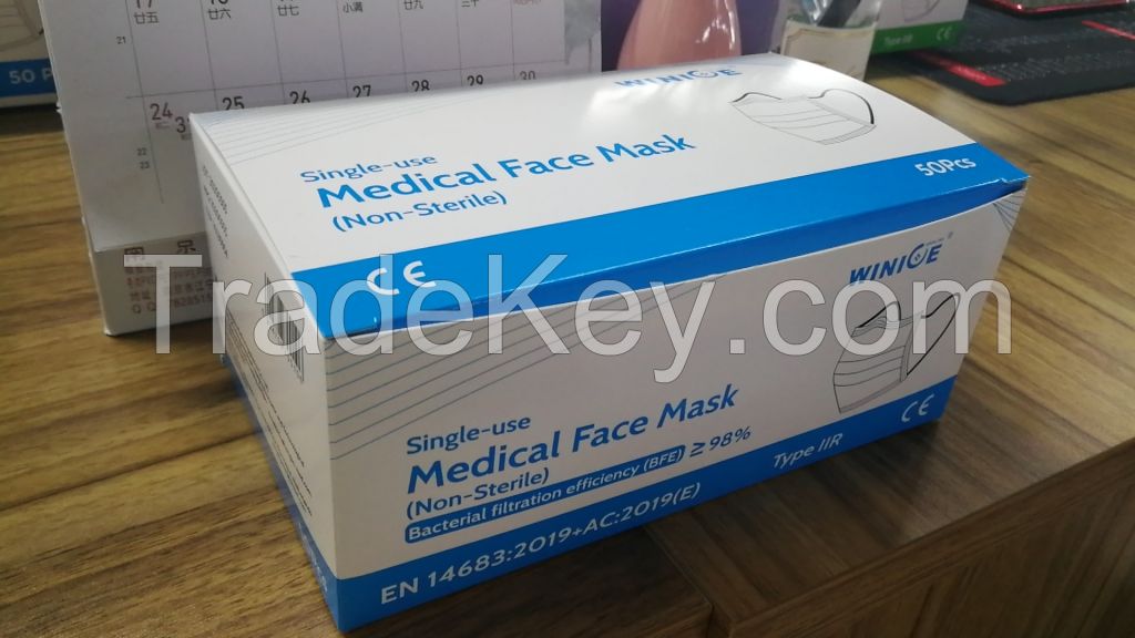 3 Ply Non Sterilized Medical Surgical Face Mask