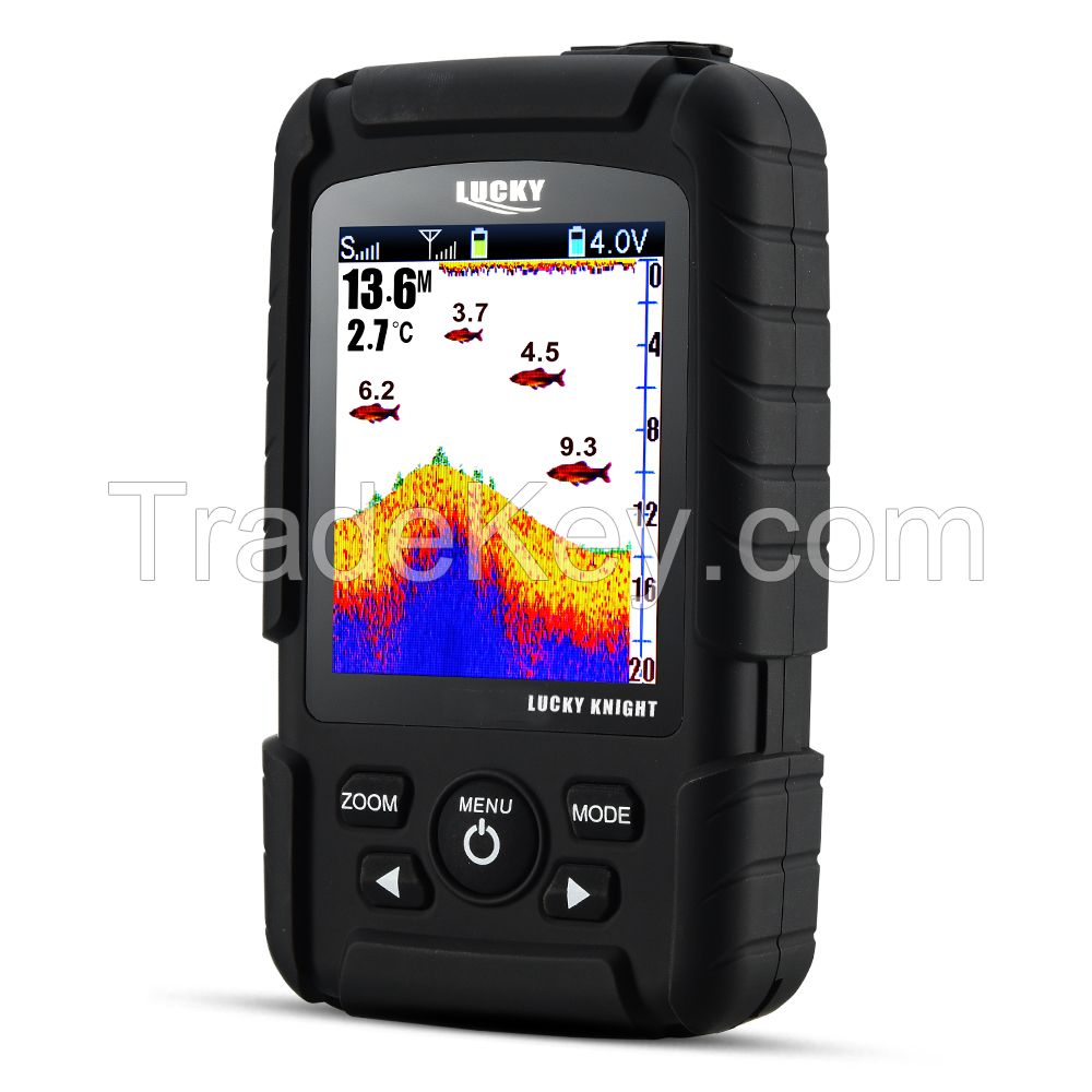 Lucky portable fishfinder side scan sonar transducer fish finder for outdoor 