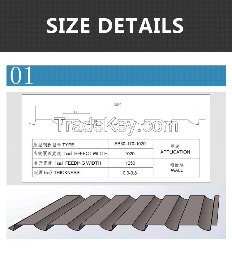 Double Layers Metal Sheets Roofing Machine, Tile Making Machine Corrugated And Trapezoid Roofing Tile Roll Forming Machine.
