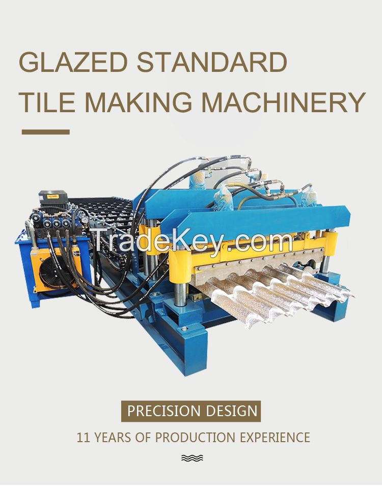 For Serbia Glazed Steel Tile Making Machinery for Colored Glazed Steel Roofing Sheet
