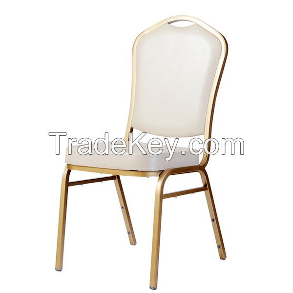 Crown Back Banquet Chairs Hotel Stacking Chair
