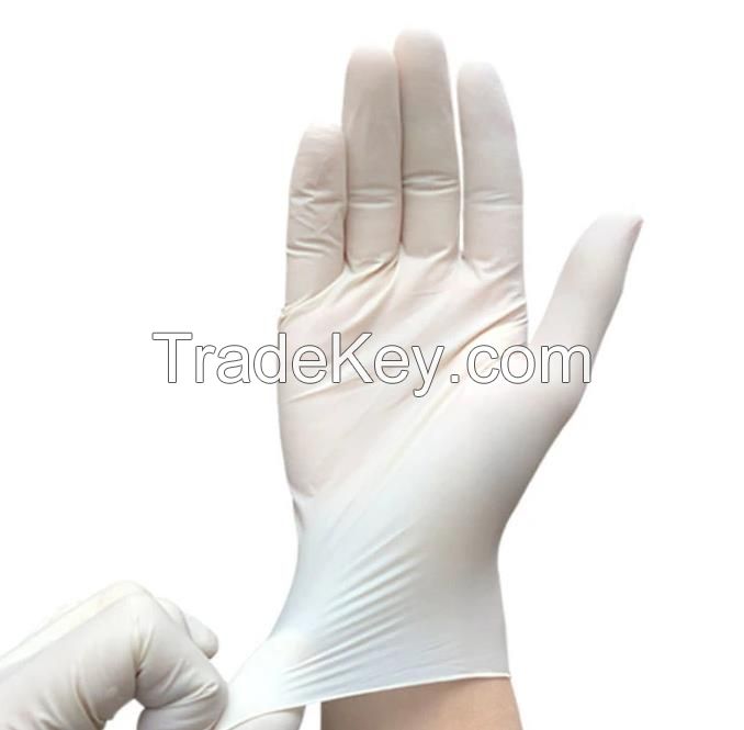 Disposable White Latex Glove for Personal Sanitory