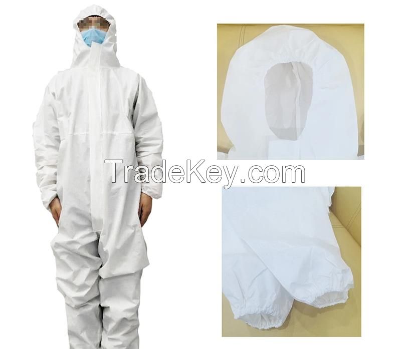Disposable Medical Protective Clothing with PP+PE for Hospital Waterproof Isolation Gown
