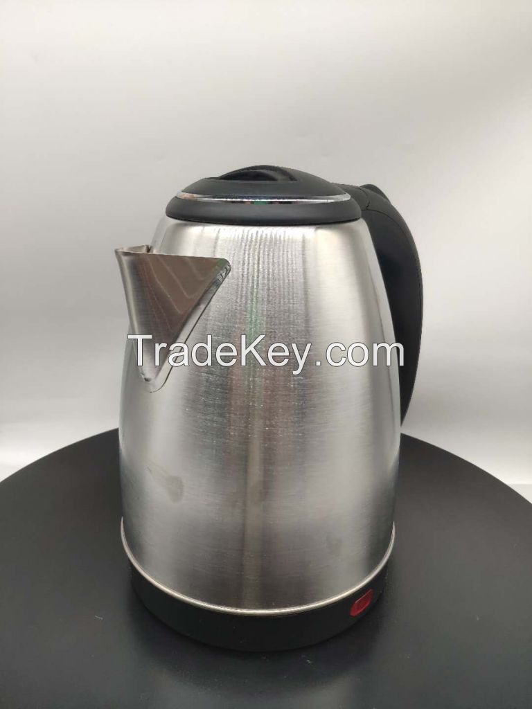 Matt Finish 201 Stainless Steel Kitchen Appliance Electric Water Kettle 1.8L Auto Power off Electric kettle with SS Ring Cover