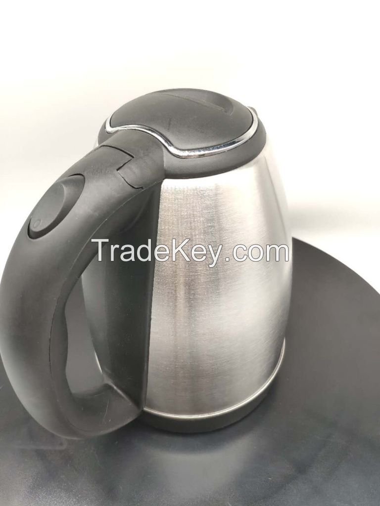 Matt Finish 201 Stainless Steel Kitchen Appliance Electric Water Kettle 1.8L Auto Power off Electric kettle with SS Ring Cover