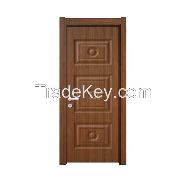 Jiuyixing Manufacturer 40MM Thick Cheap Laminated Bathroom WPC Door