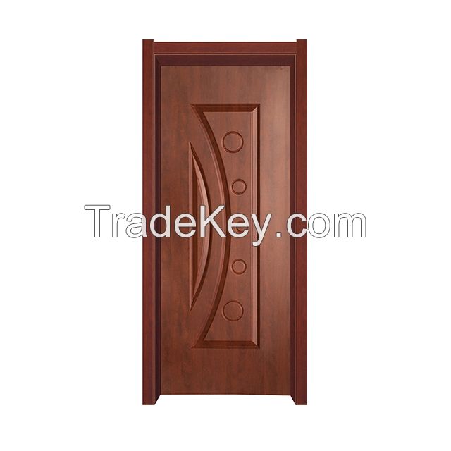 Jiuyixing factory 2mm PVC laminate moulded high quality WPC door skin like MDF door skin