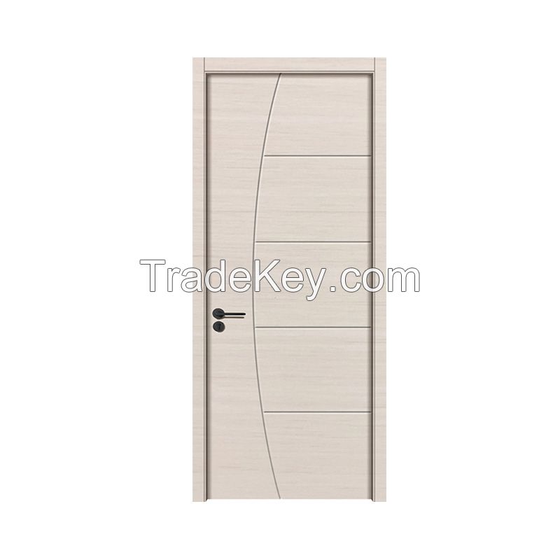 Fast delivery modern  house interior pvc film wpc door