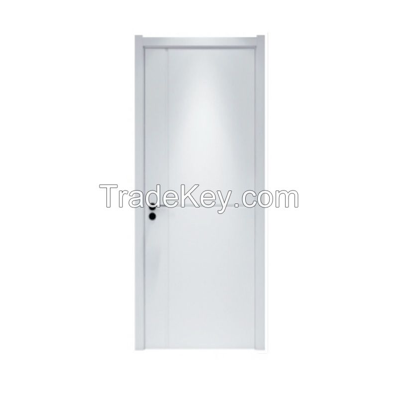 Waterproof  Interior PU Foam PVC Film WPC Skin Door