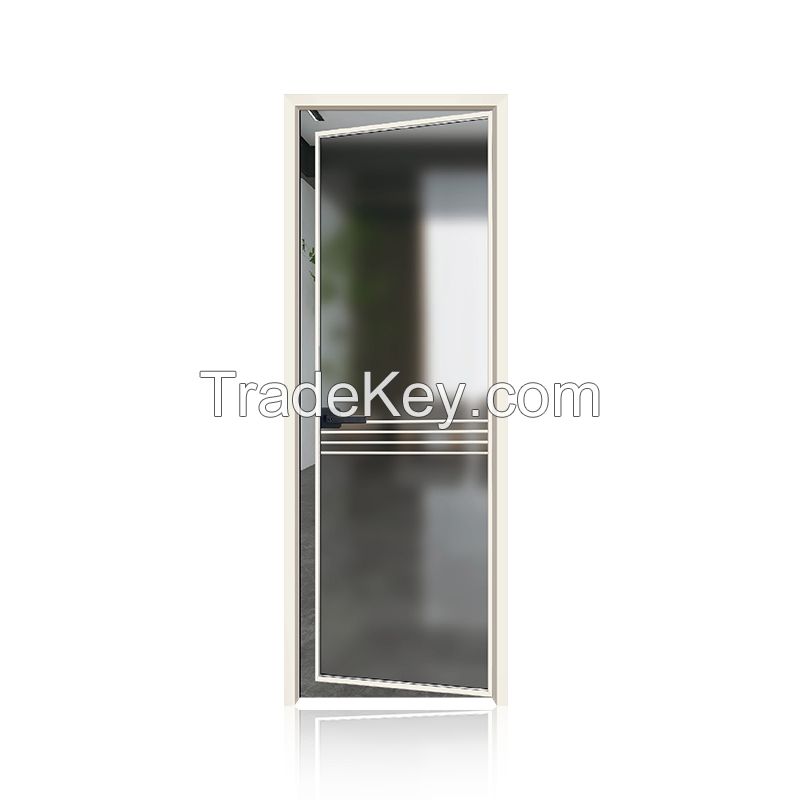 Moistureproof Easy Installation  Industrial Aluminum Swing Glass Door