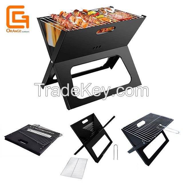 Portable Notebook BBQ Grills for Camping Outdoor Baking Cooking Grilling