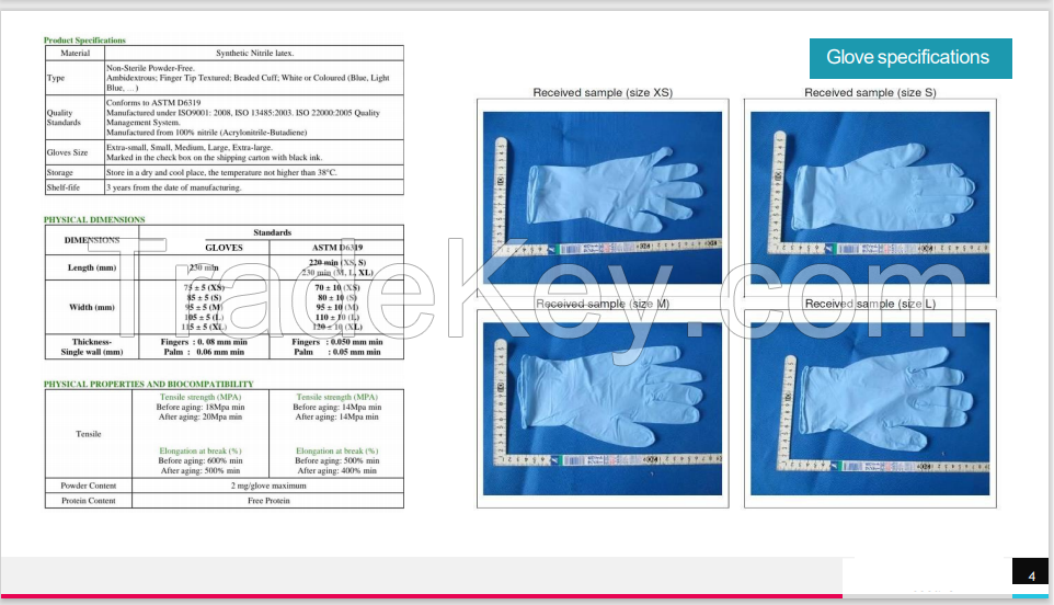 DC HOLDINGS Nitrile Gloves, High Quality, Made in Korea