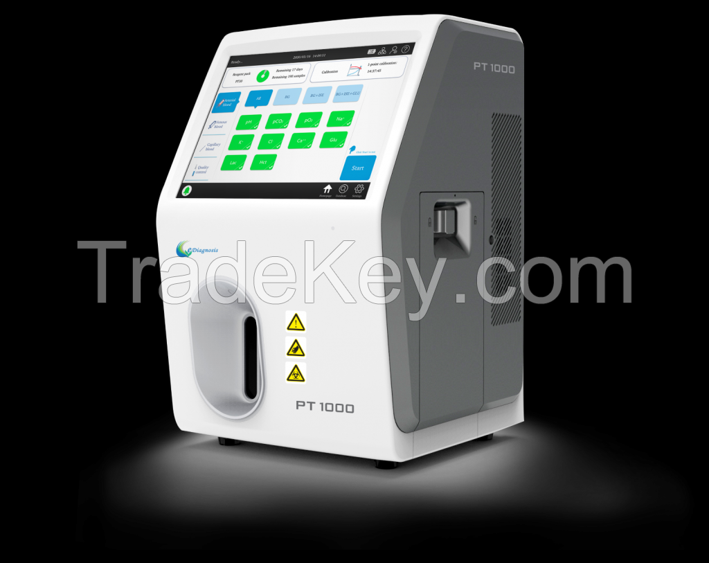 Blood Gas Analyzer with electrolyte analysis with touch screen