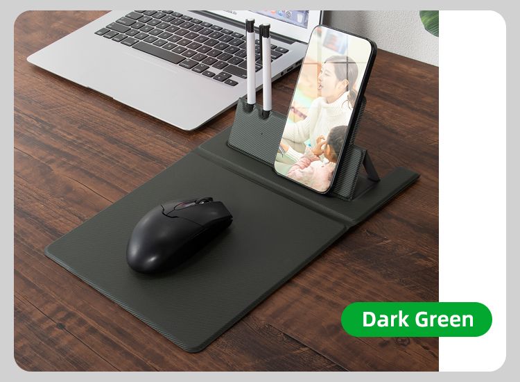 Fast Charger Multi-Function Wireless Charger Foldable Mouse pad