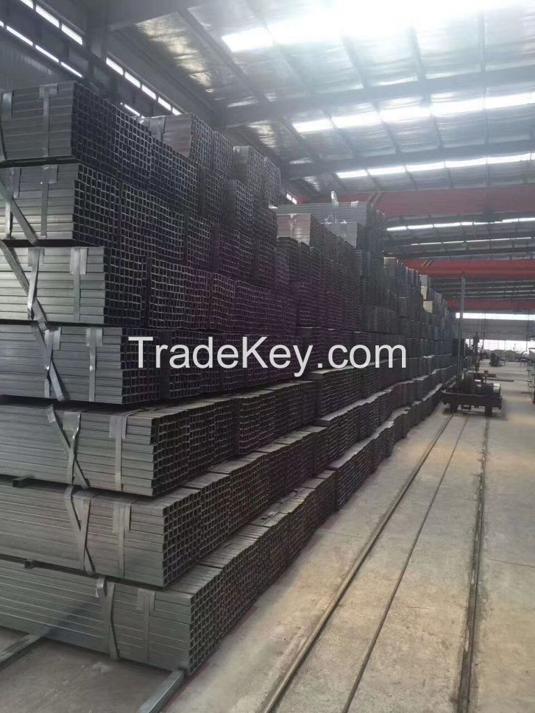 Factory price fast delivery black carbon steel square rectangular  pipe