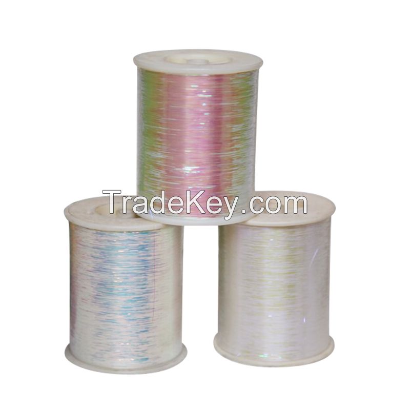 M type metallic yarn rainbow color 