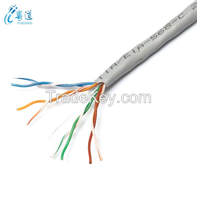 cat 5e cable pass test pure copper 24awg 2pr 4pr 305m 1000ft utp cat5e indoor cable
