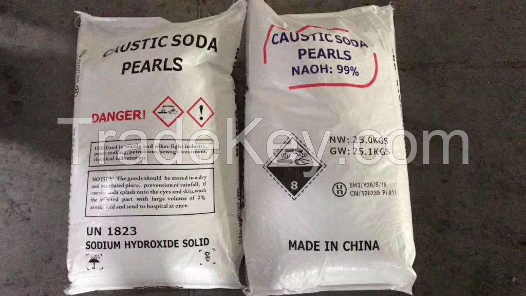 99% caustic soda pearls/sodium hydroxide pearls best price with good quality