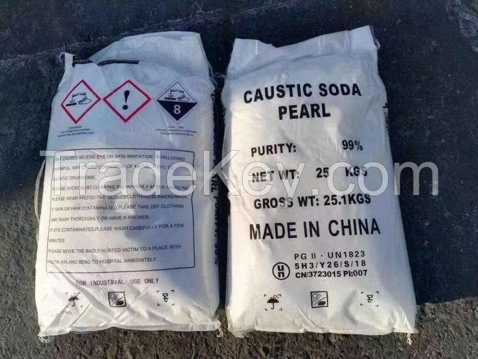 99% sodium hydroxide flakes/pearls from direct manufacture