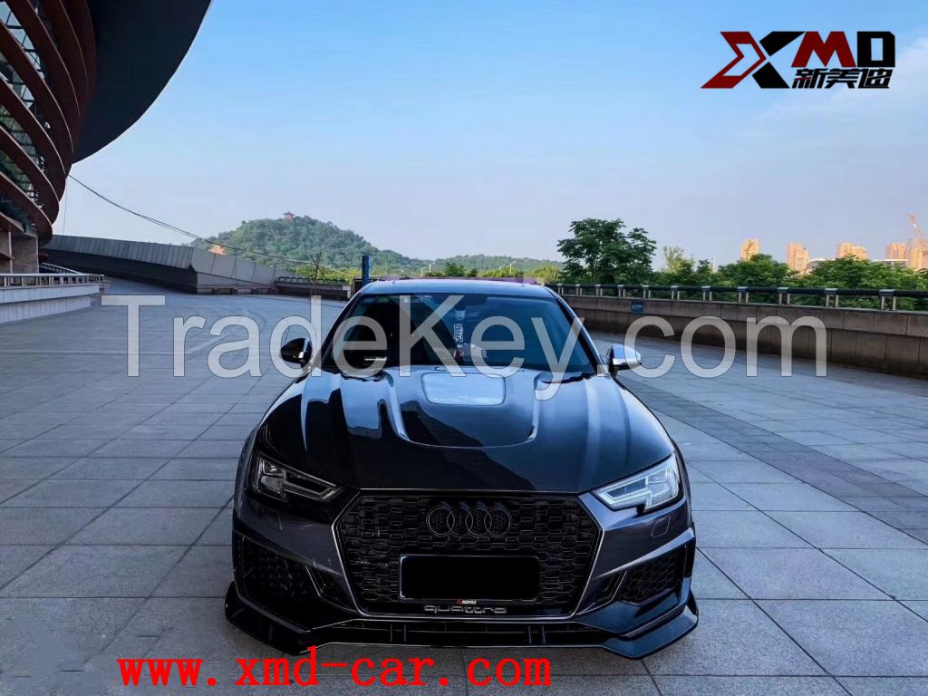 Carbon Fiber Hood Engine Cover for Audi S4