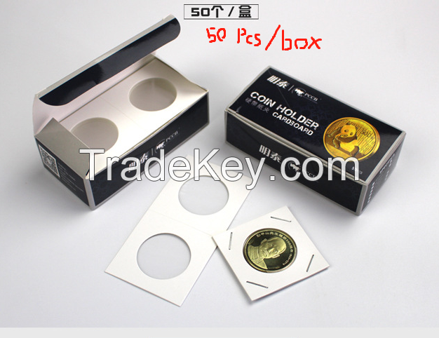 Coin Flips Display Coin Protect Coin Cardboard Coin Holders