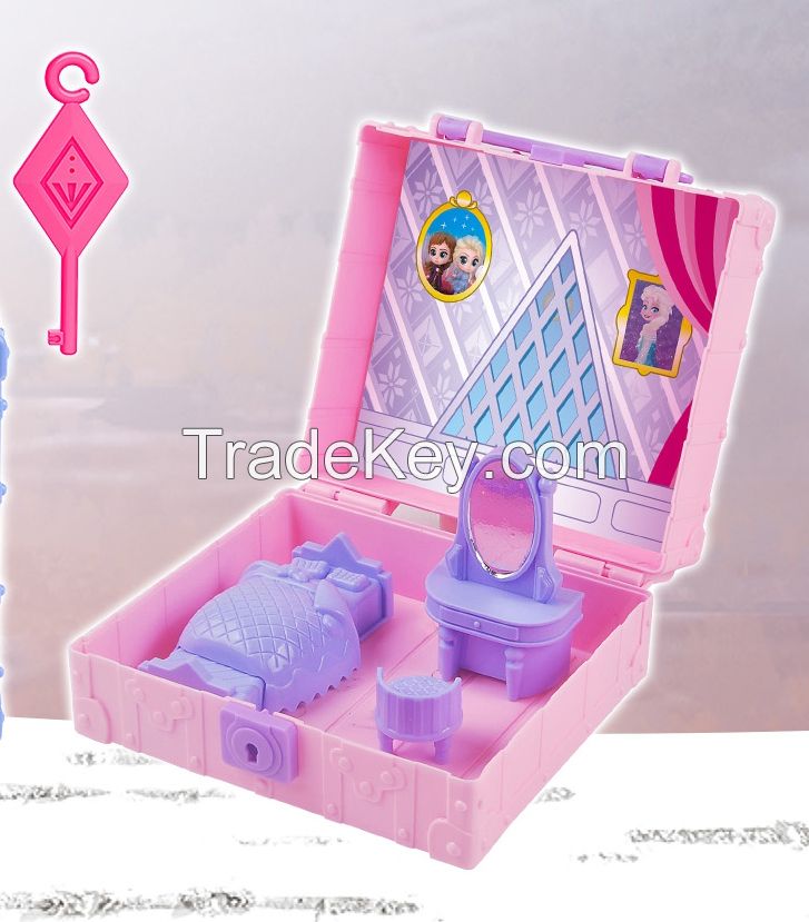 Frozen 2 portable Elsas bedroom playset toy