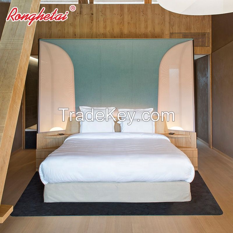 Ronghetai Hot Sale Italian Classic Bedroom Set Bed Hotel Furniture (AQH7)  1 buyer
