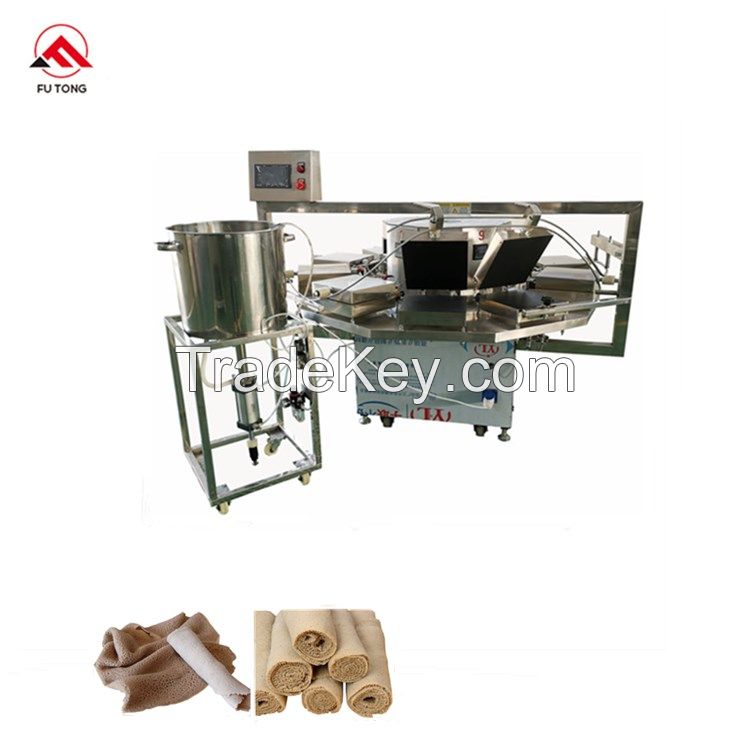 Automatic Continuous food stainless steel Mille Crepe Cake Maker Machine for egg roll