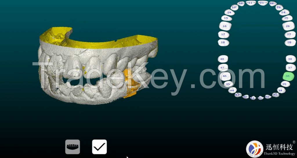 3d dental  lab scanner with OcclusionImpression function