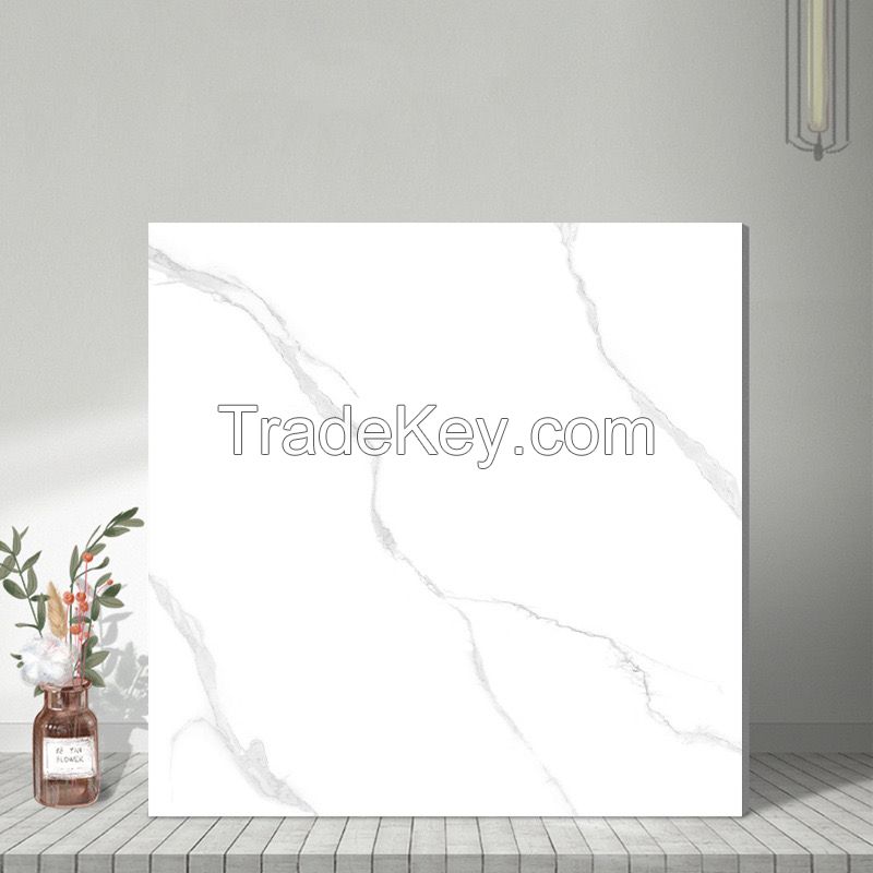 600x600 Marble Look Porcelain Glazed Tiles Floor