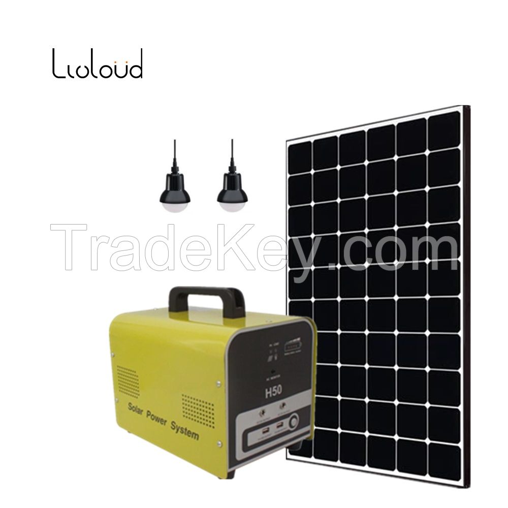 150W LiFePO4 Lithium Battery Portable Solar Home Kits