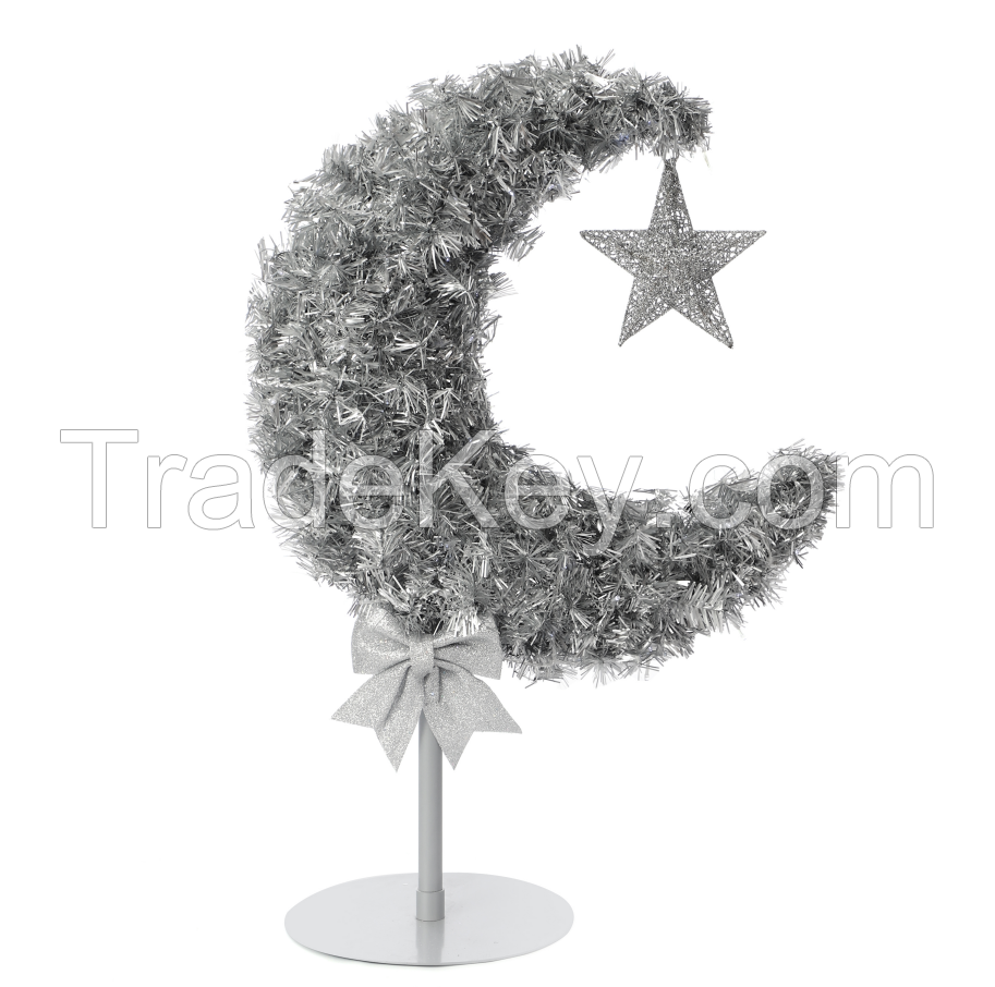 Eid Tree for Home Office Party Decoration Ramadan (Silver 3 feet)