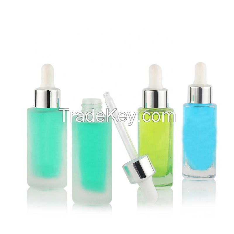 Newest Transparent Luxury 30Ml Glass Serum Perfume Bottle