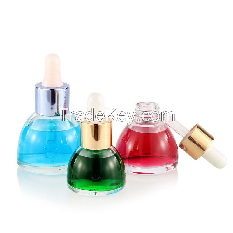 Excellent Quality Clear Glass Mockup Cosmetic Serum Bottle