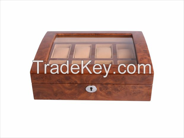 wooden watch display box