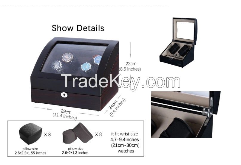 Auto metal watch winder storage display case