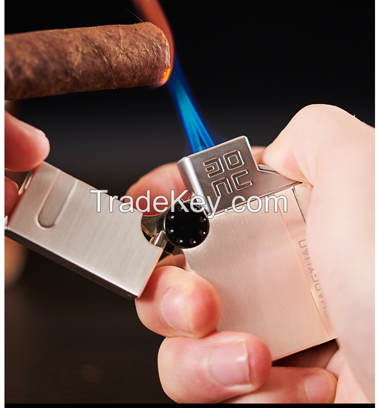 Zinc Alloy Double Flame Cigar Lighter