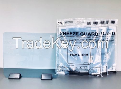 Sneeze Guard Strong Lightweight Plexiglass Shield