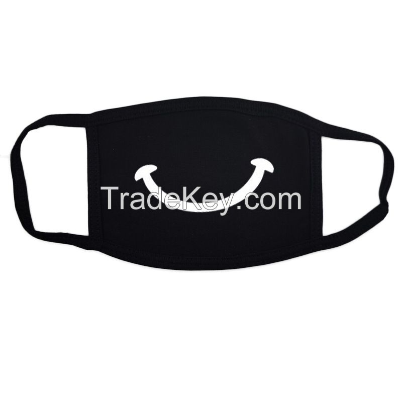 High Quality Anti-pollution Washable Fashion Black Reusable Cotton Face Mask
