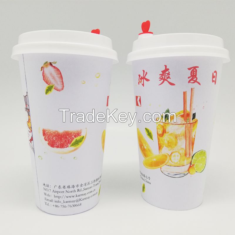 Freezing summer 500ML Milk cup cold drink cup disposable plastic cup