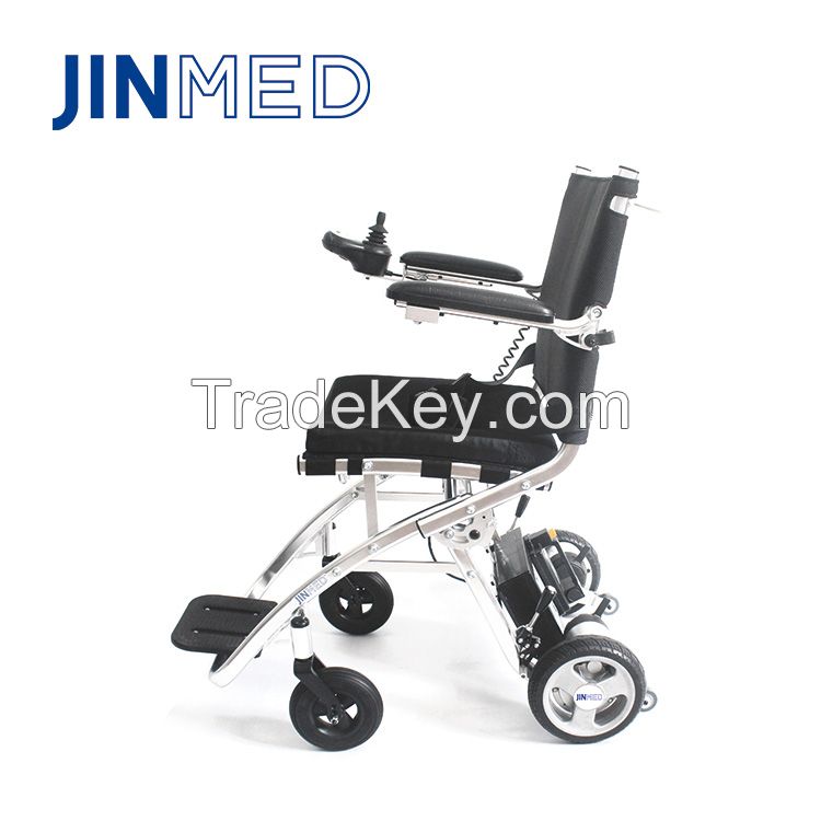 Jinmed Leisure Folding Power Wheelchair Flexible Lightweight Portable for Outdoor