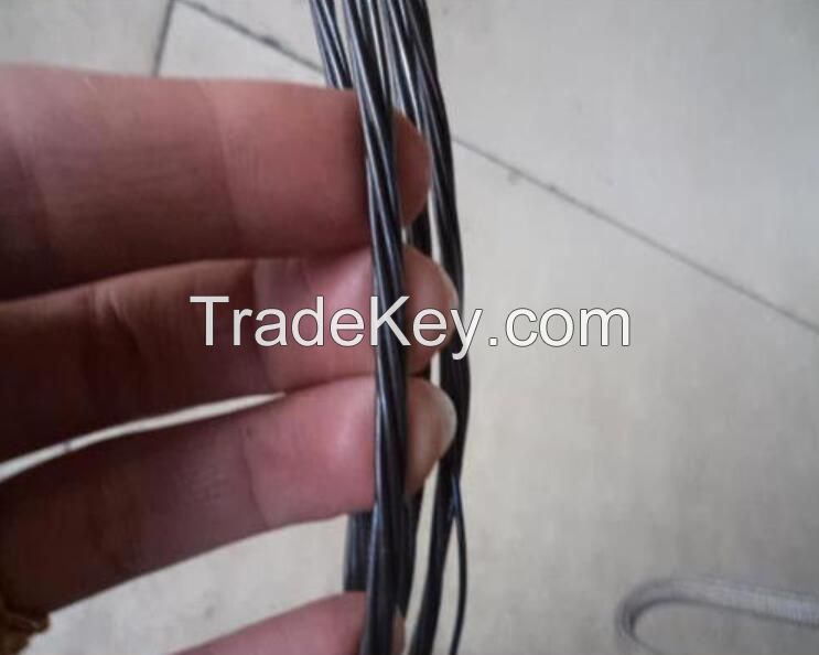 China manufacturer soft black annealed twisted binding wire 6 lines for Palestine