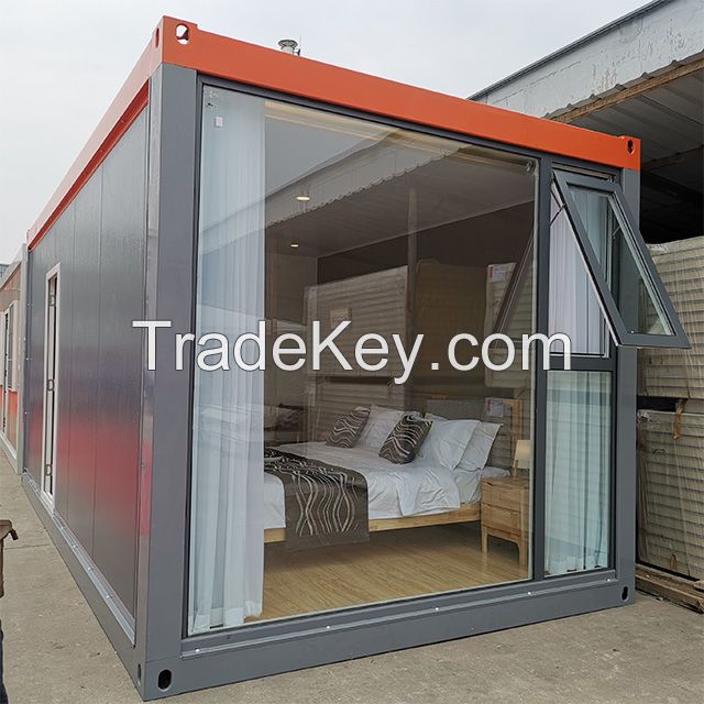 Steel Prefab Prefabricated House Building Contain Hotel Flat Pack House