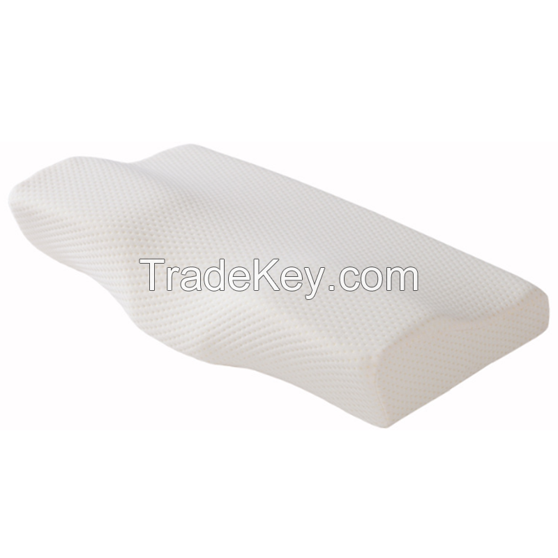 Butterfly shape contour cooling cButterfly shape contour cooling gel memory foam cervical pillow 