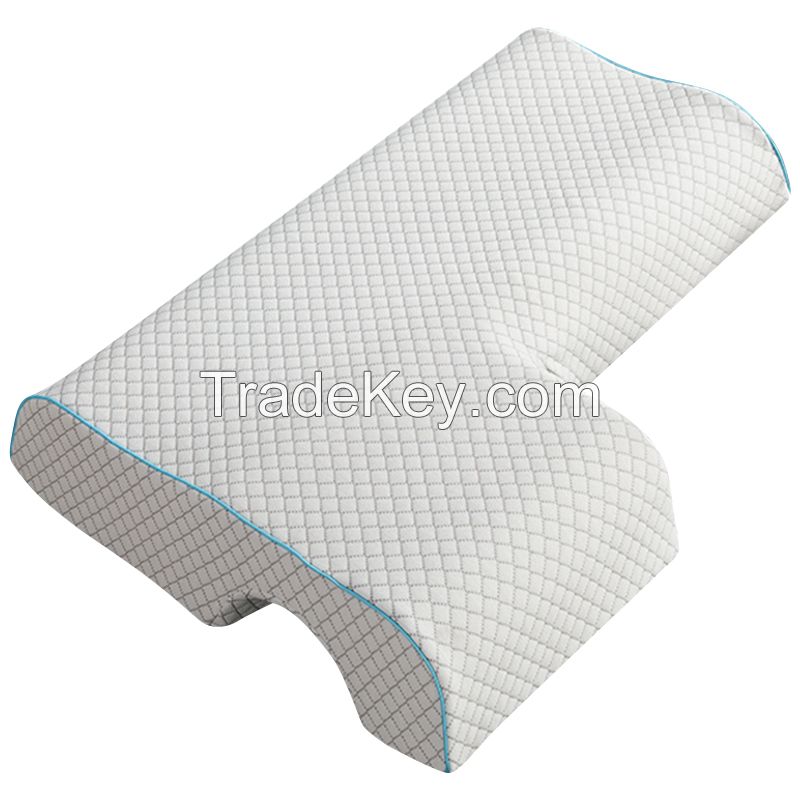 Wholesale new design memory foam arm rest sleeping couples pillow