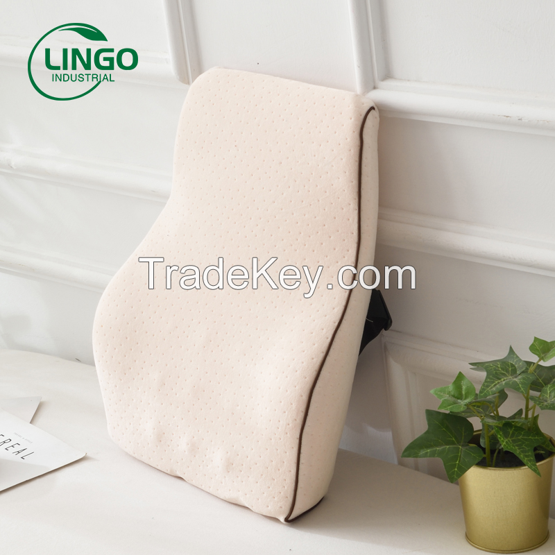 Hot selling memory foam lumbar support office chair back cushion